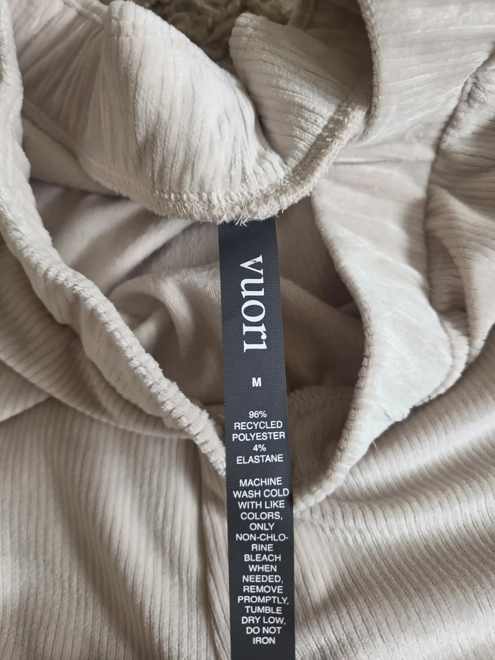 Vuori Ribbed Wide-Leg Lounge Pants - Cream